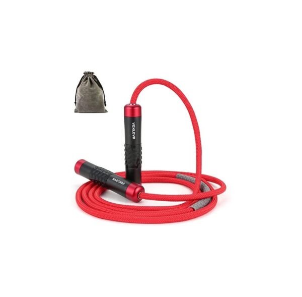 VOXLOVA Weighted Jump Rope for Men Women – 1LB Heavy Jump Rope for Adult Fitness Workouts, Non-Slip Aluminum Handles, Ball Bearings Premium Skipping Rope Jump Rope for Exercise Boxing Crossfit Cardio Endurance and Strength Training MMA & Gym